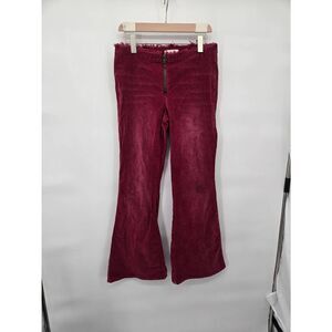 BDG Low Rise Bell Bottoms Pants Size 29 Velvety Front Zip Boho Rock